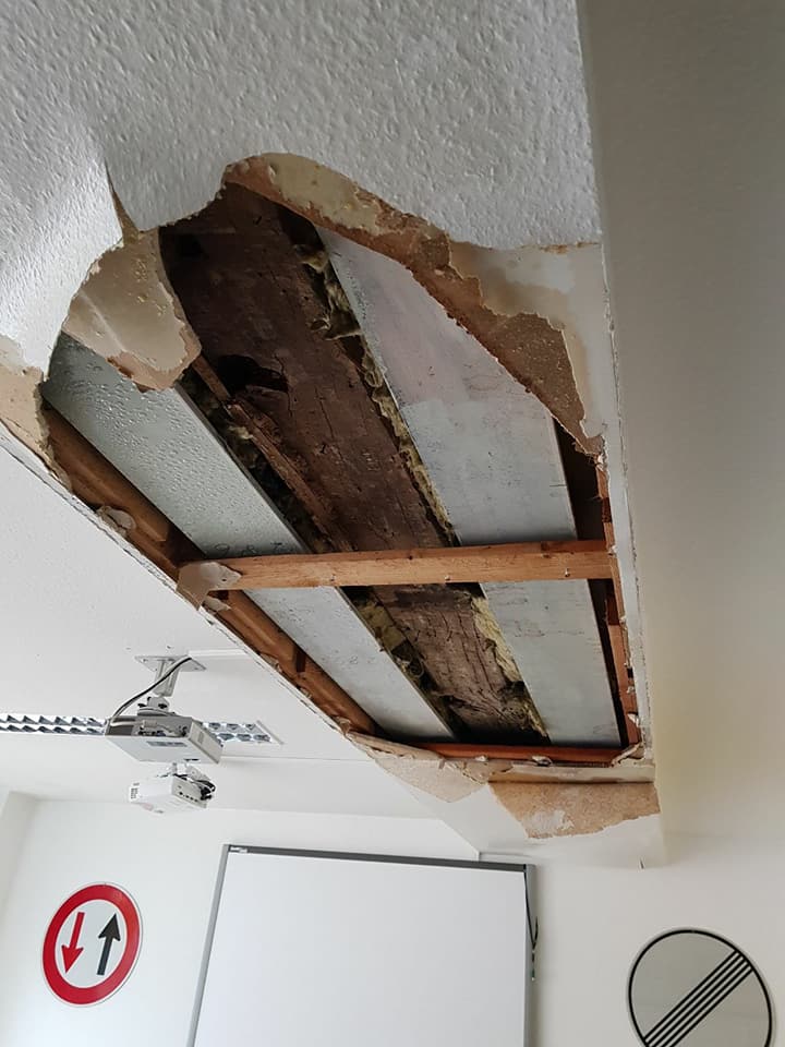 Wasserschaden Fahrschule Giesa